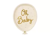 EKO Papierové party taniere Oh baby! - 17.5x22 cm