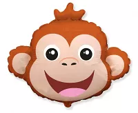 Fóliový balónik hlava - Opička 61 cm