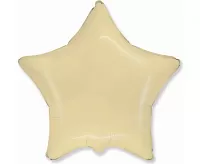 Fóliový balónik hviezda vanilková 45 cm - Nebalený