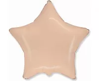 Fóliový balónik hviezda broskyňová 45 cm - Nebalený