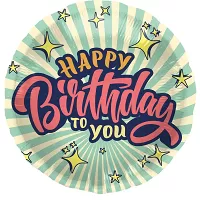 Fóliový balónik - Retro Star Happy Birthday 45 cm