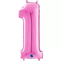 Číslica 1 fuchsia (66cm,26")