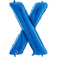 Písmeno modré X (66cm, 26")