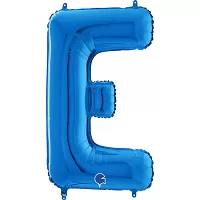 Písmeno modré E (66cm,26")