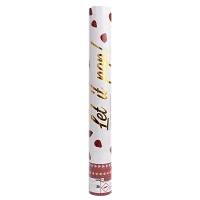 Vystreľovacie konfety lístky ruží červené, papierové - 40 cm