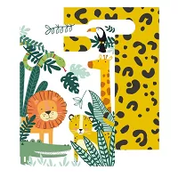 Papierové párty tašky so zvieratkami 8 ks