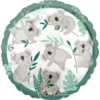 Fóliový balónik okrúhly - Koala 43 cm
