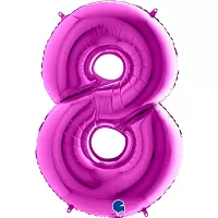 Fóliová číslica - fialová 8
