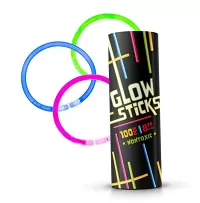 Svietiace tyčinky - náramky 100 ks, mix farieb
