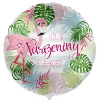 Fóliový balónik Uži si narodeniny s ľahkosťou CZ 43cm