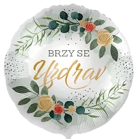 Fóliový balónik Čoskoro sa uzdrav CZ - 43cm