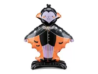 Stojaci fóliový balónik - roztomilý Drakula 64 x 81 cm