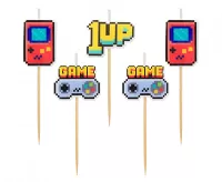 Tortové sviečky TNT Game on - 5 ks