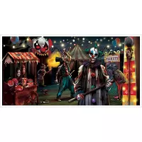 Halloweenska dekorácia banner Creepy Carnevil - 165 x 85 cm