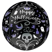 Fóliový balónik gule Orbz Happy Halloween 40 cm