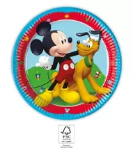 Papierové taniere Mickey Mouse Rock the House 20 cm - 8 ks