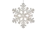 Vianočná vločka s trblietkami - zlatá