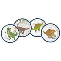 Papierové tanieriky Happy Dino 23 cm - 8 ks