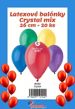 Latexové balóniky - #087 Crystal mix 20 ks