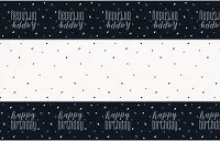 Plastový obrus Glitz čierny