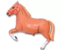 Fóliový balónik kôň svetlo hnedý 105 cm