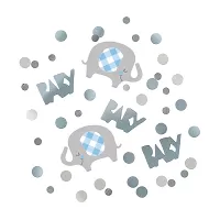 Konfety Sloník s kvetinami modrý