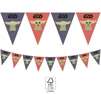 Vlajočková girlanda - Star Wars Mandalorian - Baby yoda Grogu