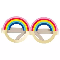 Papierové dúhové okuliare