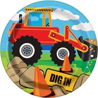 Papierové taniere Kreslené Stavenisko - 18 cm