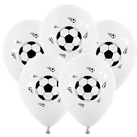 Latexové balóniky Futbalové lopty - 5 ks