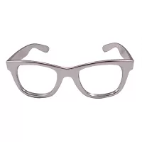 Plastové okuliare strieborné