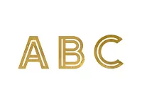 Samolepky zlaté písmená