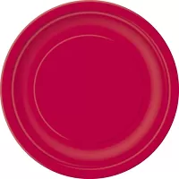 Papierové taniere červené 23 cm - 16 ks