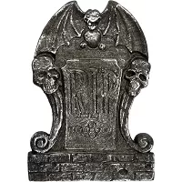 Halloweenska dekorácia Náhrobok - Chrlič R.I.P 36 cm
