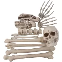 Halloween dekorácia kosti 12 ks
