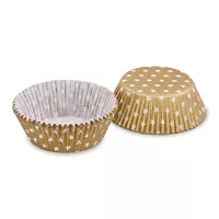 Košíček na cupcake zlaté s hviezdičkami 40ks