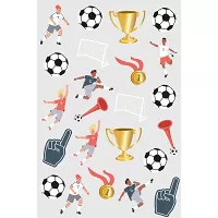 Detské dočasné tetovanie Futbal 25ks