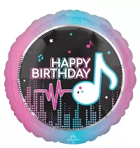 Fóliový balónik kruh strieborný 45 cm