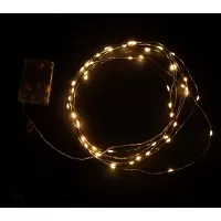 Dekorační řetěz s LED světýlky - teplá bílá 5 m