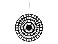 Dekorační rozeta pavučina černá 50cm