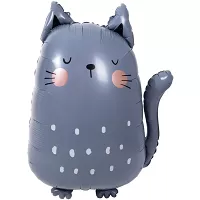 Foliový balonek sedící Kočička