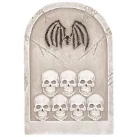 Halloweenska dekorácia Náhrobok - Lebky 56 cm