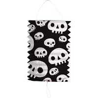 Závěsný lampion válec lebky 16 x 22 cm