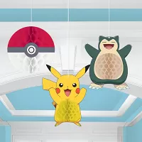 Závěsné dekorace Pokemon - Pikachu 3 ks
