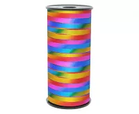Vázací stuha duhová s glitrem 92 m