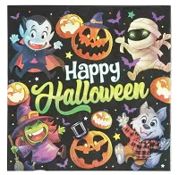 Papírové ubrousky příšerky Happy Halloween 20 ks