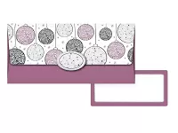 Vánoční obálka na peníze fialová