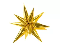 Fóliový balónik 3D Hviezda - zlatá 70 cm