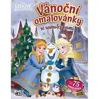 Vánoční omalovánky se samolepkami - Frozen