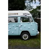 Dekoračné ruže biele - samolepiace 24 ks